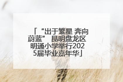 “出于繁星 奔向蔚蓝” 昆明盘龙区明通小学举行2025届毕业嘉年华
