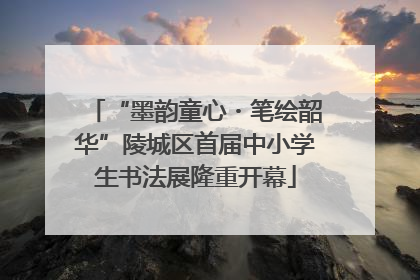 “墨韵童心・笔绘韶华”陵城区首届中小学生书法展隆重开幕