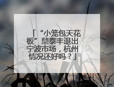 “小笼包天花板”鼎泰丰退出宁波市场，杭州情况还好吗？
