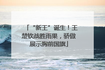 “新王”诞生！王楚钦战胜雨果，骄傲展示胸前国旗