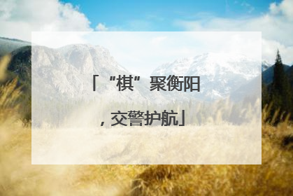 “棋”聚衡阳，交警护航