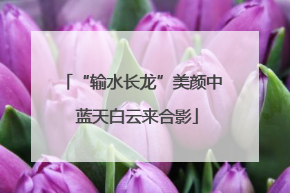 “输水长龙”美颜中 蓝天白云来合影