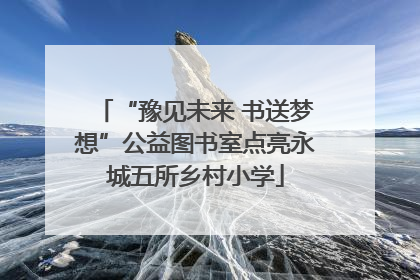 “豫见未来 书送梦想”公益图书室点亮永城五所乡村小学