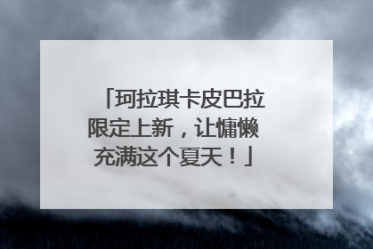 珂拉琪卡皮巴拉限定上新，让慵懒充满这个夏天！