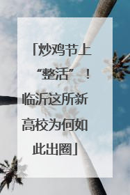 炒鸡节上“整活”！临沂这所新高校为何如此出圈