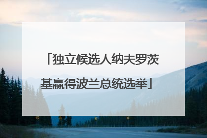 独立候选人纳夫罗茨基赢得波兰总统选举