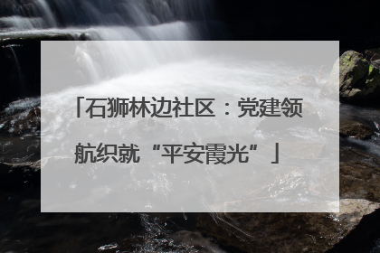 石狮林边社区：党建领航织就“平安霞光”