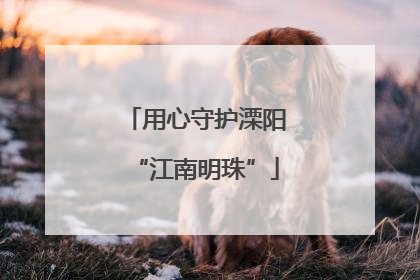 用心守护溧阳“江南明珠”