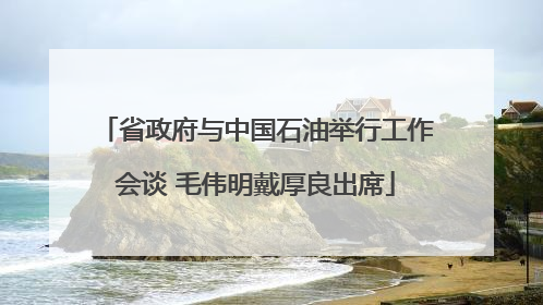省政府与中国石油举行工作会谈 毛伟明戴厚良出席