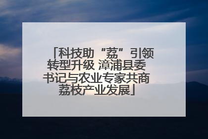 科技助“荔”引领转型升级 漳浦县委书记与农业专家共商荔枝产业发展