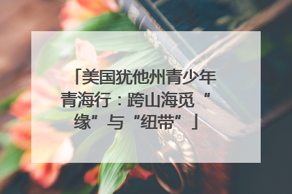 美国犹他州青少年青海行：跨山海觅“缘”与“纽带”