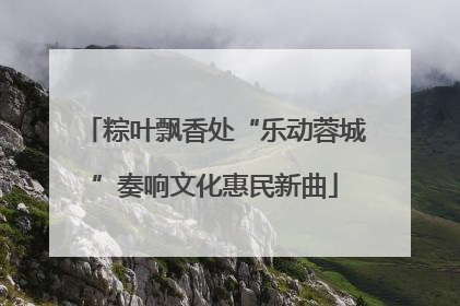 粽叶飘香处“乐动蓉城”奏响文化惠民新曲