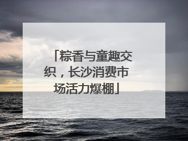 粽香与童趣交织，长沙消费市场活力爆棚