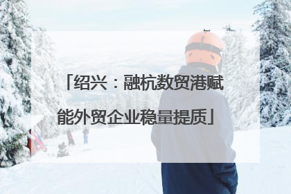 绍兴：融杭数贸港赋能外贸企业稳量提质