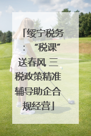 绥宁税务：“税课”送春风 三税政策精准辅导助企合规经营