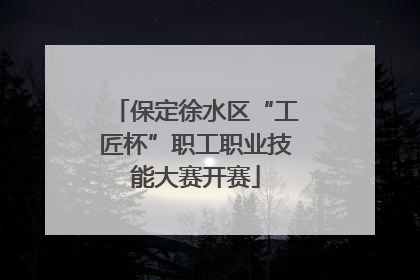 保定徐水区“工匠杯”职工职业技能大赛开赛