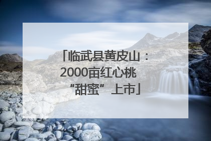 临武县黄皮山：2000亩红心桃“甜蜜”上市