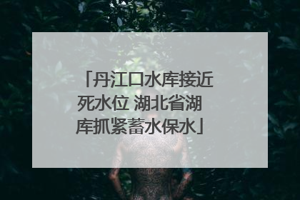 丹江口水库接近死水位 湖北省湖库抓紧蓄水保水