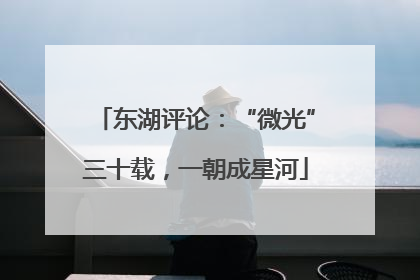 东湖评论：“微光”三十载，一朝成星河