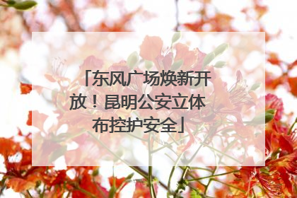 东风广场焕新开放！昆明公安立体布控护安全