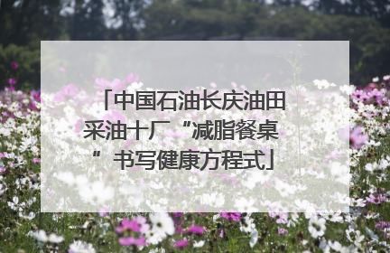 中国石油长庆油田采油十厂“减脂餐桌”书写健康方程式