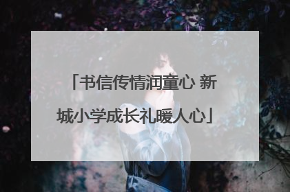 书信传情润童心 新城小学成长礼暖人心