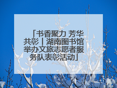 书香聚力 芳华共彰丨湖南图书馆举办文旅志愿者服务队表彰活动