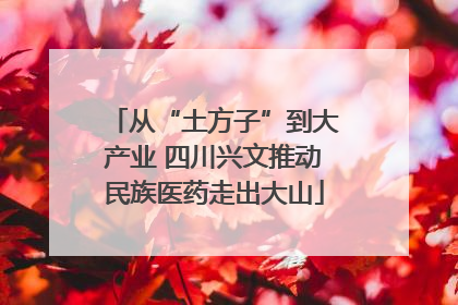 从“土方子”到大产业 四川兴文推动民族医药走出大山