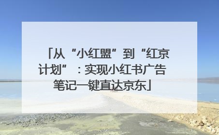 从“小红盟”到“红京计划”：实现小红书广告笔记一键直达京东