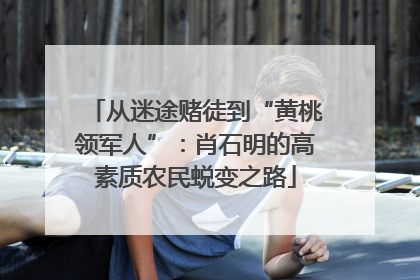 从迷途赌徒到“黄桃领军人”：肖石明的高素质农民蜕变之路