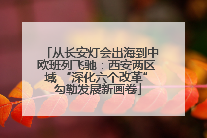 从长安灯会出海到中欧班列飞驰：西安两区域 “深化六个改革” 勾勒发展新画卷