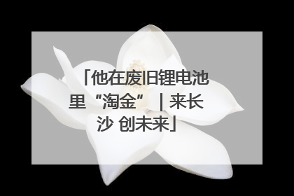 他在废旧锂电池里“淘金”｜来长沙 创未来