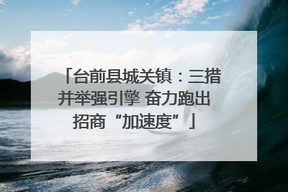 台前县城关镇：三措并举强引擎 奋力跑出招商“加速度”