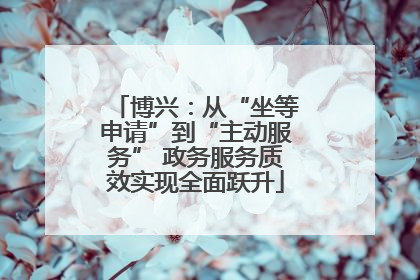 博兴：从“坐等申请”到“主动服务” 政务服务质效实现全面跃升