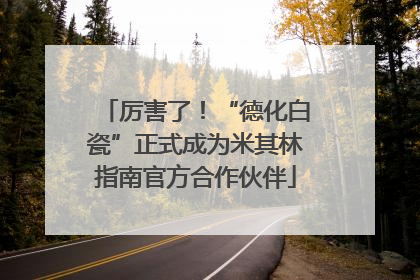 厉害了！“德化白瓷”正式成为米其林指南官方合作伙伴