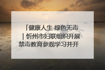 健康人生 绿色无毒｜忻州市妇联组织开展禁毒教育参观学习并开展主题党日活动