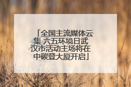 全国主流媒体云集 六五环境日武汉市活动主场将在中碳登大厦开启