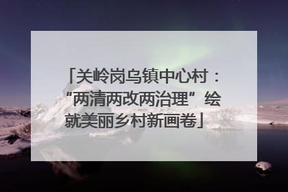 关岭岗乌镇中心村：“两清两改两治理”绘就美丽乡村新画卷