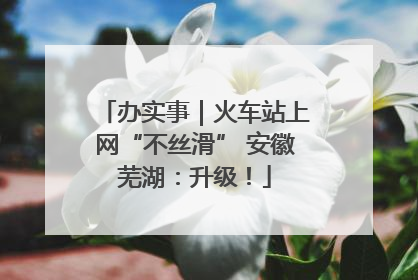 办实事｜火车站上网“不丝滑” 安徽芜湖：升级！