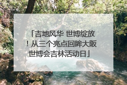吉地风华 世博绽放！从三个亮点回眸大阪世博会吉林活动日