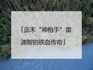 嘉禾“神枪手”雷渊智的铁血传奇