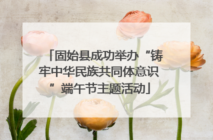 固始县成功举办“铸牢中华民族共同体意识”端午节主题活动