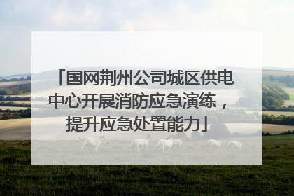 国网荆州公司城区供电中心开展消防应急演练，提升应急处置能力