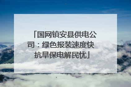 国网镇安县供电公司：绿色报装速度快 抗旱保电解民忧