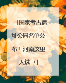 国家考古遗址公园名单公布！河南这里入选→