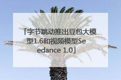 字节跳动推出豆包大模型1.6和视频模型Seedance 1.0