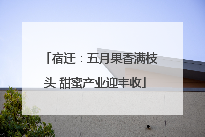 宿迁：五月果香满枝头 甜蜜产业迎丰收