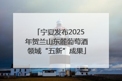 宁夏发布2025年贺兰山东麓葡萄酒领域“五新”成果
