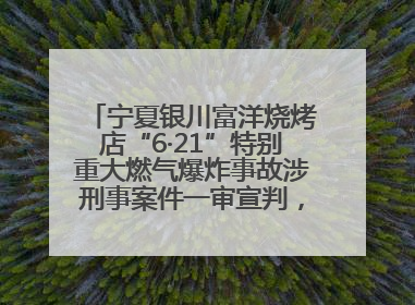 宁夏银川富洋烧烤店“6·21”特别重大燃气爆炸事故涉刑事案件一审宣判，15名被告人分别判刑六年至一年不等