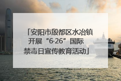 安阳市殷都区水冶镇开展“6·26”国际禁毒日宣传教育活动